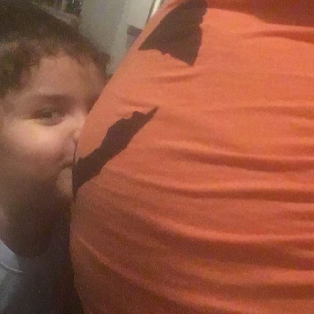 Maternity top pumpkin